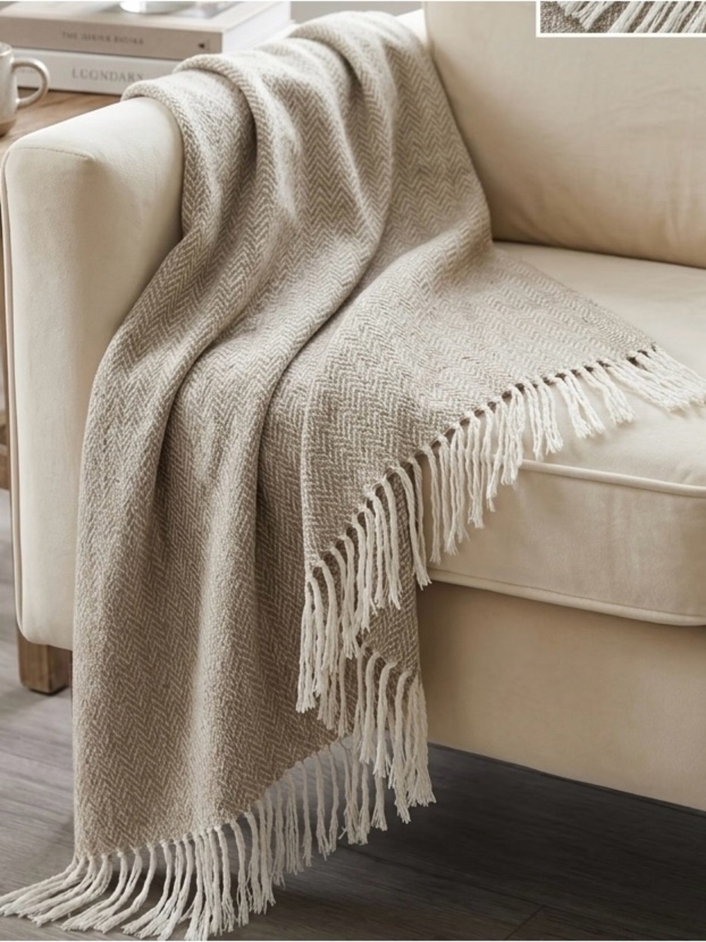 Nido Notte Italia Herringbone Throw Blanket - One Size